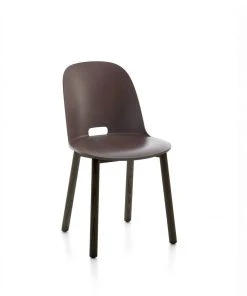 Emeco Alfi Recycled High Back Chair - Dark Ash