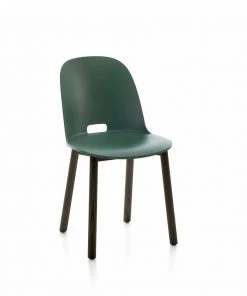 Emeco Alfi Recycled High Back Chair - Dark Ash