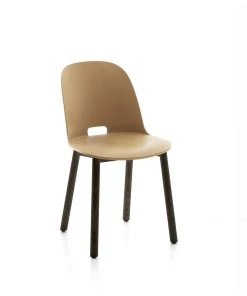 Emeco Alfi Recycled High Back Chair - Dark Ash
