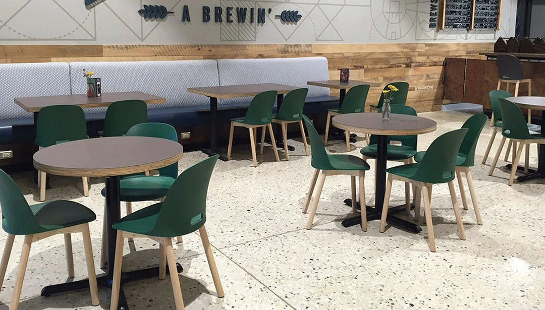 Emeco Furniture Alfi Recycled High Back Chair - Ash Emeco Furniture Alfi Recycled High Back Chair - Ash