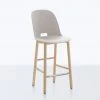 Emeco Alfi Recycled High Back Counter Stool - Ash