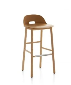 Emeco Alfi Recycled Low Back Barstool - Ash 8 Emeco Alfi Recycled Low Back Barstool - Ash