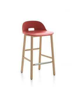 Emeco Alfi Recycled Low Back Barstool - Ash 7 Emeco Alfi Recycled Low Back Barstool - Ash