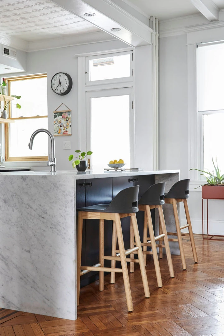 Emeco Alfi Recycled Low Back Barstool - Ash Emeco Alfi Recycled Low Back Barstool - Ash