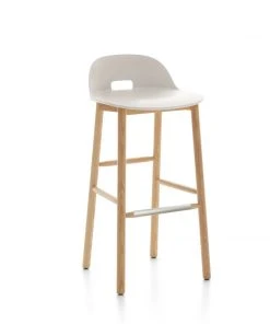 Emeco Alfi Recycled Low Back Barstool - Ash 3 Emeco Alfi Recycled Low Back Barstool - Ash