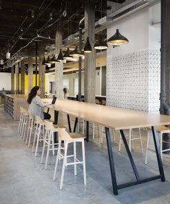 Emeco Alfi Recycled Low Back Barstool - Dark Ash Furniture