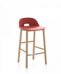 Emeco Alfi Recycled Low Back Counter Stool - Ash Furniture