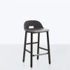 Emeco Furniture Alfi Recycled Low Back Counter Stool - Dark Ash