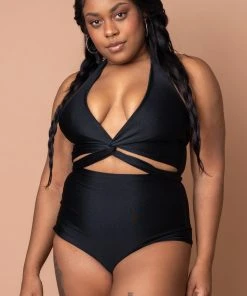 Altar Selka Upcycled Swimsuit - Black Plus Size / Size Inclusive