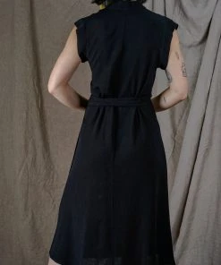 Altar Handcrafted Black Wrap Dress 3 Altar Handcrafted Black Wrap Dress