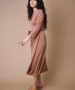 Altar Handcrafted Canyon Upcycled Modal Wrap Dress