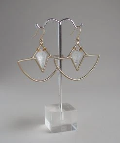 Iron Oxide Crystal Amulet Earrings Jewelry