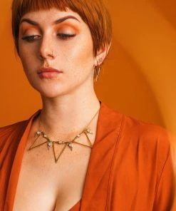 Iron Oxide Goddess Dart Collar Jewelry