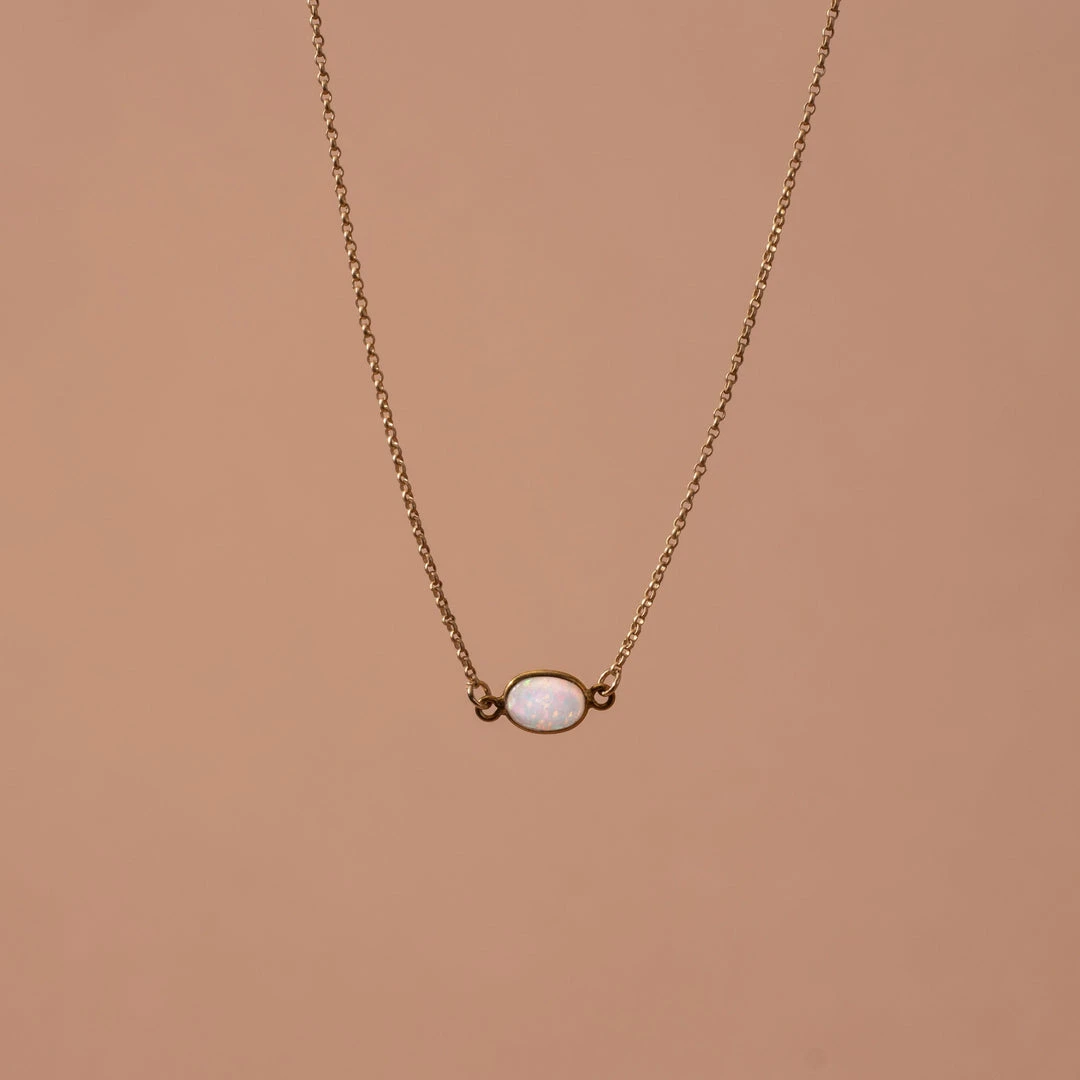 Iron Oxide Gold Flashy Opal Choker Iron Oxide Gold Flashy Opal Choker