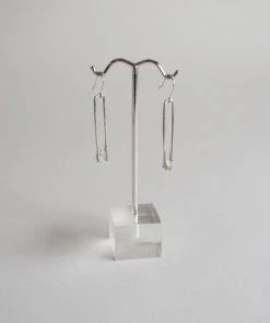 Iron Oxide Jewelry Herkimer Drop Earrings - Sterling Silver