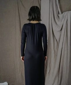 Altar Ila Upcycled Modal Dress - Black Clothing 9 Altar Ila Upcycled Modal Dress - Black Clothing