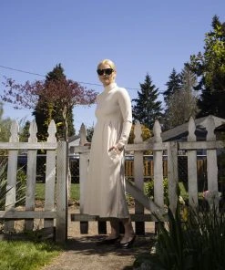 Altar Megumi Upcycled Dress - Oatmeal 11 Altar Megumi Upcycled Dress - Oatmeal