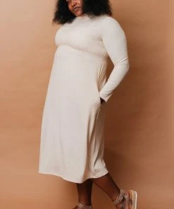 Altar Megumi Upcycled Dress - Oatmeal 8 Altar Megumi Upcycled Dress - Oatmeal