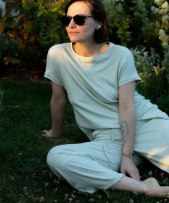 Altar Ronnie Tencel Lounge Top - Mint