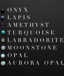 Iron Oxide Jewelry Stacked Moon Necklace