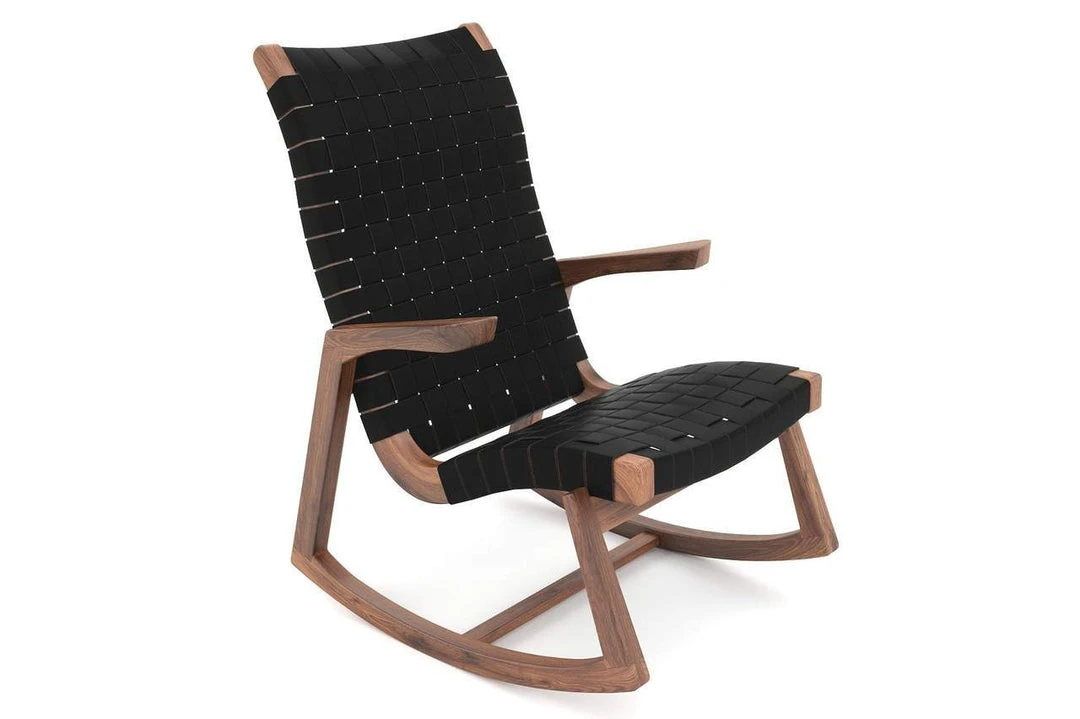 Masaya & Co. Amador Leather Rocking Chair 6 Masaya & Co. Amador Leather Rocking Chair