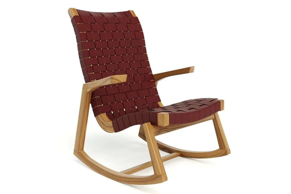 Masaya & Co. Amador Leather Rocking Chair 4 Masaya & Co. Amador Leather Rocking Chair