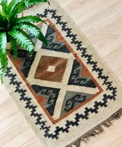 Amante Marketplace Kilim Jute Rug No. 2