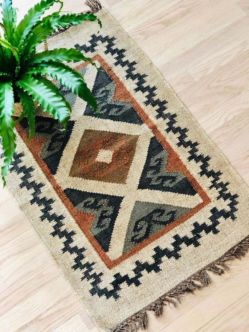 Amante Marketplace Kilim Jute Rug No. 2 Amante Marketplace Kilim Jute Rug No. 2
