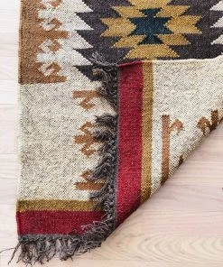 Amante Marketplace Kilim Jute Rug No. 3