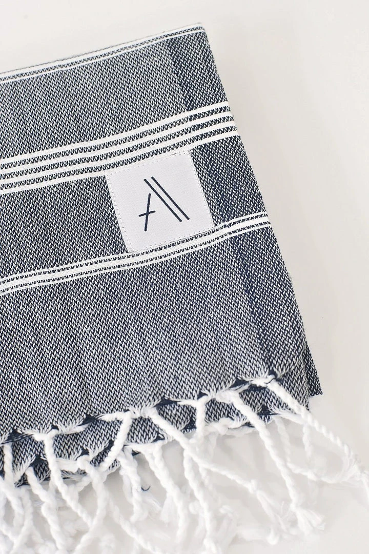 Amante Marketplace Teleios Turkish Towels - Black 1 Amante Marketplace Teleios Turkish Towels - Black