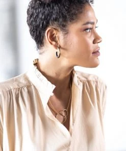 Abby Alley Jewelry Amber Hoops