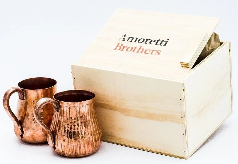 Amoretti Brothers Recycled Copper Mug Set 2 Amoretti Brothers Recycled Copper Mug Set