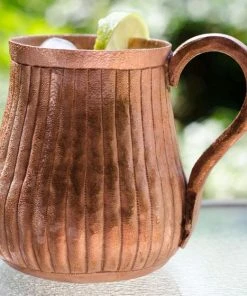 Amoretti Brothers Engraved Recycled Copper Mug Set