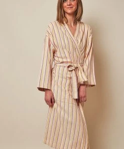 Anatolico Boho Stripes Unisex Turkish Robe Home Goods