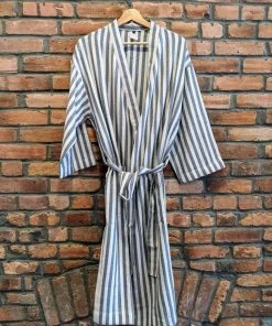 Anatolico Home Goods Gray Unisex Turkish Robe