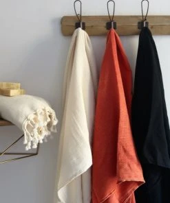 Anatolico Home Goods Waffle Weave Turkish Towel - Coral