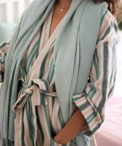 Anatolico Home Goods Waffle Weave Turkish Towel - Powder Blue 2 Anatolico Home Goods Waffle Weave Turkish Towel - Powder Blue