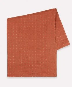 Anchal Cross Stitch Table Runner - Rust Kitchen + Dining