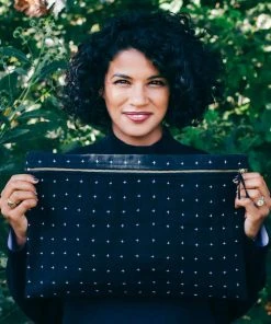 Anchal Cross Stitch Oversized Pouch