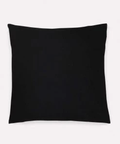 Anchal Grid Stitch Throw Pillow - Charcoal Home Goods 2 Anchal Grid Stitch Throw Pillow - Charcoal Home Goods