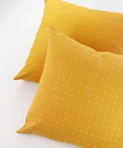 Anchal Cross Stitch Throw Pillow - Mustard Home Goods 7 Anchal Cross Stitch Throw Pillow - Mustard Home Goods