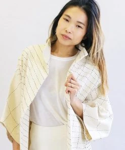 Anchal Cocoon Jacket - Bone Clothing