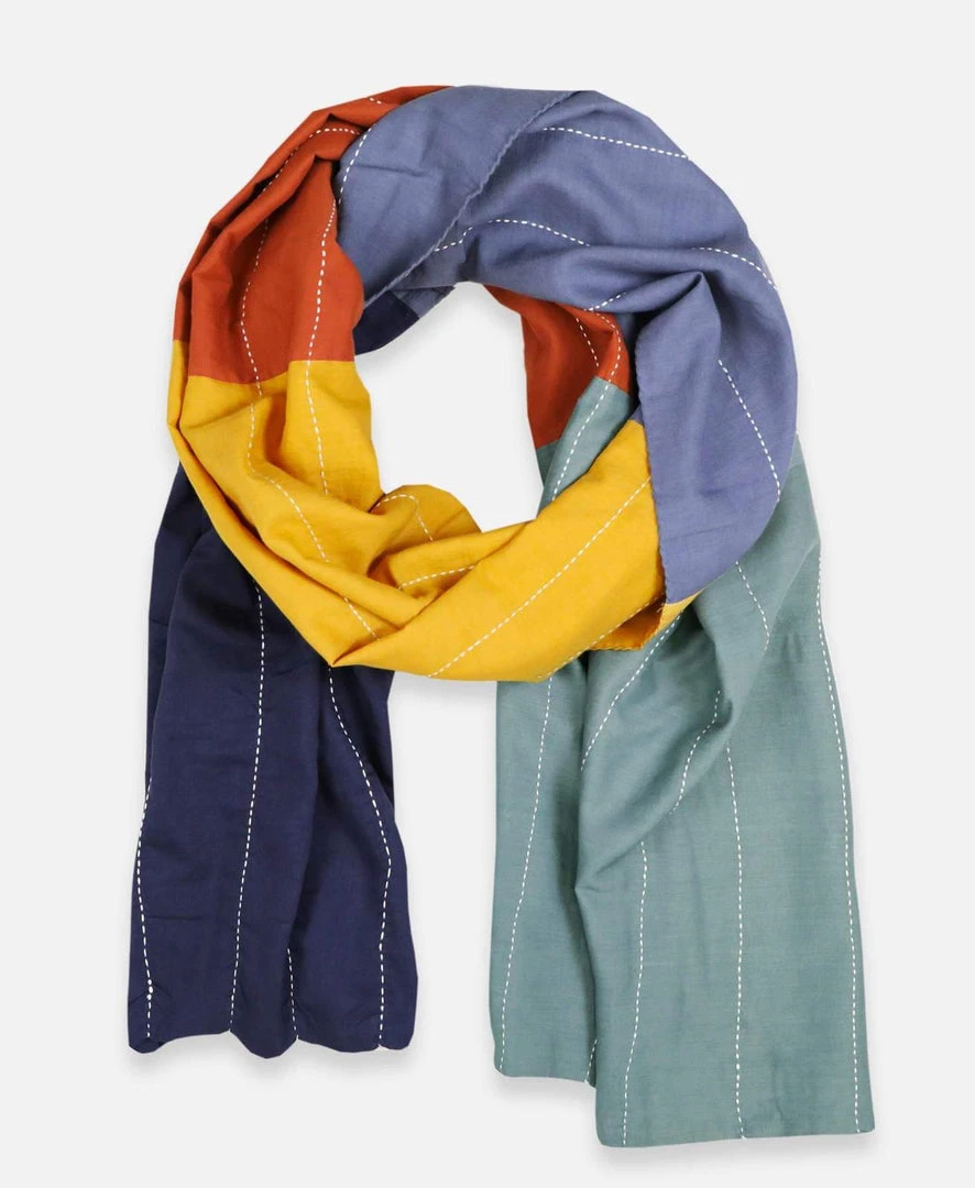 Anchal Accessories Rainbow Colorblock Scarf Anchal Accessories Rainbow Colorblock Scarf