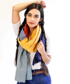 Anchal Accessories Rainbow Colorblock Scarf 2 Anchal Accessories Rainbow Colorblock Scarf