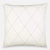 Anchal Home Goods Diamond Stitch Euro Throw Pillow - Bone