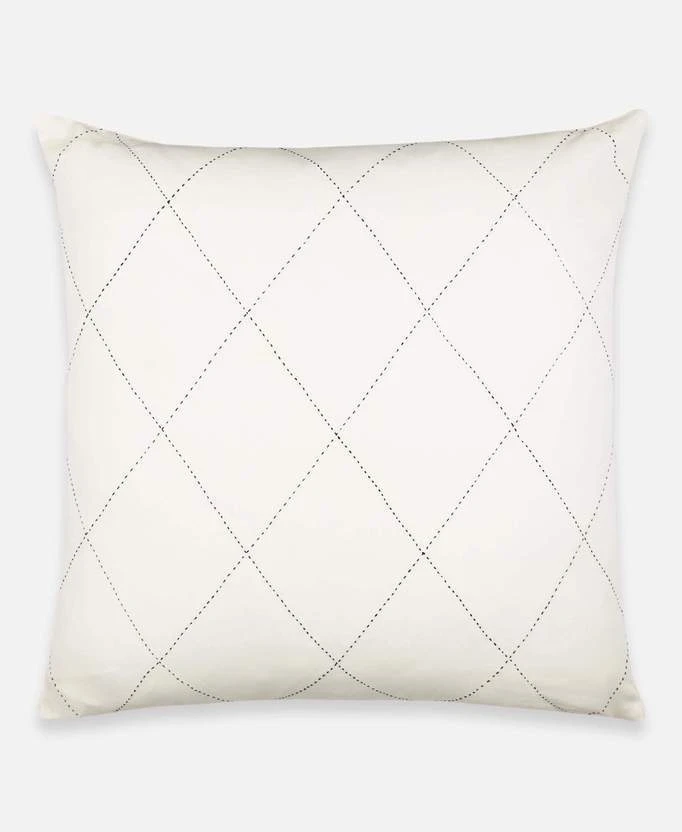 Anchal Home Goods Diamond Stitch Euro Throw Pillow - Bone Anchal Home Goods Diamond Stitch Euro Throw Pillow - Bone