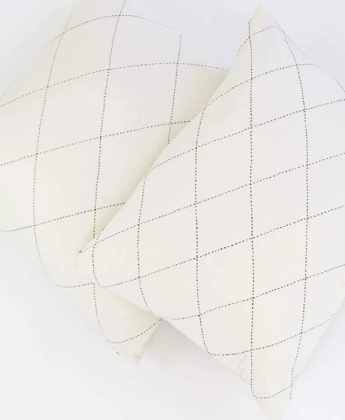 Anchal Home Goods Diamond Stitch Euro Throw Pillow - Bone Anchal Home Goods Diamond Stitch Euro Throw Pillow - Bone