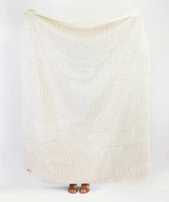 Anchal Crescent Lattice Quilt - Sand