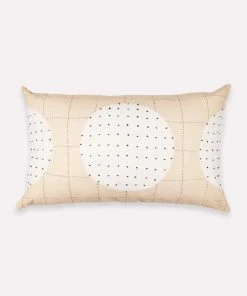 Anchal Lunar Dot Lumbar Pillow - Ivory Home Goods