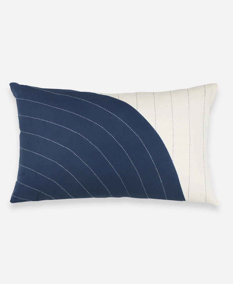 Anchal Home Goods Curve Lumbar Pillow - Navy Anchal Home Goods Curve Lumbar Pillow - Navy